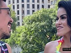 blondie fitness babe tricked into wet pussy pounding during carnival casting interview