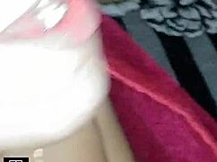 18yo virgin stepsis gags on deepthroat footjob for bro