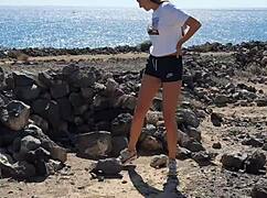 Risky Public Pissing Teen Gives Boyfriend Outdoor Camping Blowjob