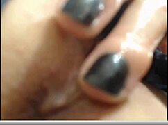 Damn that nice ass brunette rides dildo on webcam so hot