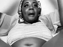 Skinny Black Boss Watches Hairy Pussy Masturbation In Bedroom