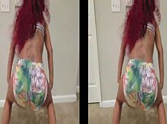 Watch This Ebony Twerk Her Massive Shaking Ass Booty Wildly!