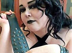 goth domina owns you 😈🔥 whip me harder daddy