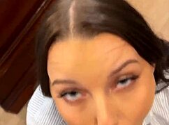 kloe love rides her best friend's stepdad cock wildly!!