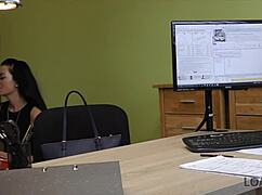 Loan4K Czech Teen Fixes Rich Loan with Office Blowjob