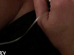 Watching my wife rub ends with creampie sucking her cum-filled pussy clean