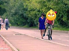 😲 hidden cam sees jeny stripped naked on street in heels!!