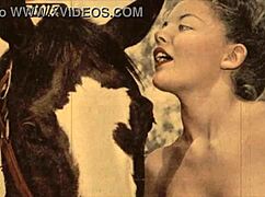 Vintage Beauty Takes Beast's Huge Cock Doggystyle Outdoors!