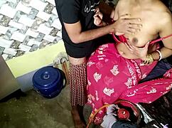 Stepbrother Fucks Tight Desi Stepsister's Kitchen Creampie After Nipple Suck