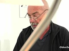 Horny Old Man Fucks Blonde Teen 18+ Doggy In Office