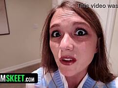 What if I breed my nerdy stepdaughter while her hot friend watches close?