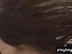 petite ukrainian demi fray tenderly caresses blonde gfs huge natural tits softly