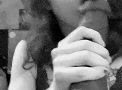 Latina slurps huge bbc dildo deepthroat sloppy closeup sucking action!