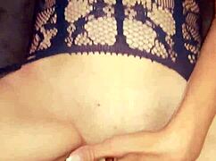 check out this milf's close-up gaping asshole stretched rough in stockings