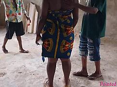 Two big Swiss cocks tease and finger big ass wife 🍆🍑 then erotic backyard pounding 👅🌳