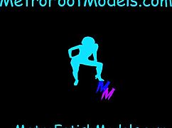 Goddess Jessica's footjob guides your jerk-off session