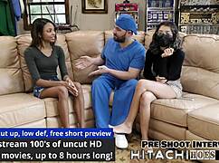 backstage freshman solana squirms through mandatory hitachi vibrator orgasm close up