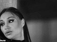 bound monika fox dp drilled choked in bdsm machine fuck