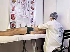 nurse exam makes patient cock hard she deepthroats brazilian