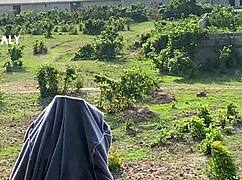 imagine the hardest outdoor pounding she takes doggystyle on camera