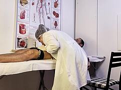 nurse exam makes patient cock hard she deepthroats brazilian