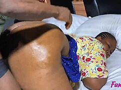 that fat ass school teacher's chubby ebony curves hug my cock so tight