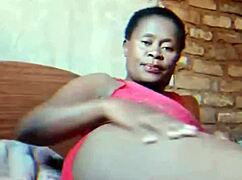 Sassy african milf fingers wet mature pussy teasing solo after husband leaves