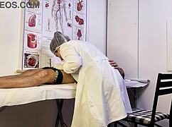 nurse exam makes patient cock hard she deepthroats brazilian