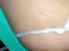 hey transexual sucks my cock then i fuck her tight ass closeup in kitchen