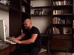 muscular hunk licks whipped cream off sub then bareback fucks hard