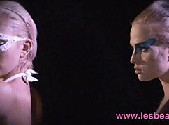 Innocent Ballerina Licked and Fingered to Orgasm by Seductive Halloween Witch