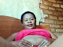 Sassy african milf fingers wet mature pussy teasing solo after husband leaves