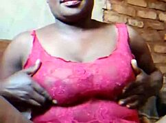 Sassy african milf fingers wet mature pussy teasing solo after husband leaves