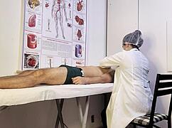 nurse exam makes patient cock hard she deepthroats brazilian