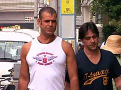 me and this asian mommy in fishnets, we're doing a wild threesome creampie fuck... ugh