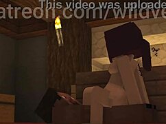 i love this minecraft threesome with cowgirl riding and doggystyle fun