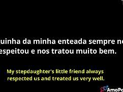 SKINNY BRUNETTE TEEN SUCKS MONSTER COCK WITH HUGE CLIT IN BRAZILIAN DREAM FANTASY