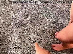 curvy redhead nurse with huge natural tits auditions by riding cock and squirting in casting interview