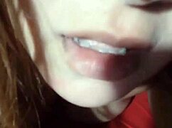 Her moans and wild talk make it impossible to hold back