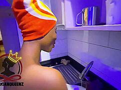 petite pretty boss with juicy natural tits moans riding huge cock from her employee lover