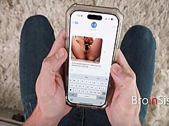 my naughty nerdy e-girl stepsis begs for my cock to film her tight pussy pov fucking content