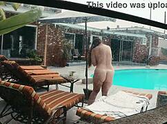 Gigi Breeze Caught Naked Sunbathing and Choked Deepthroat!