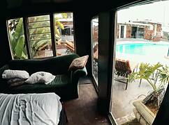 Gigi Breeze Caught Naked Sunbathing and Choked Deepthroat!