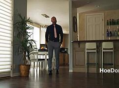 office affair explodes! paperwork turns to SHORT HAIR blonde's ROUGH cockwork!