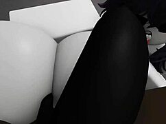 Two submissives take on a massive bbc in intense interracial trio action