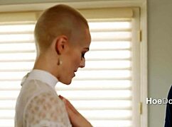 office affair explodes! paperwork turns to SHORT HAIR blonde's ROUGH cockwork!