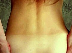 naughty brunette babe bent over for close up ass tease and ride