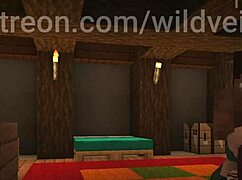 i love this minecraft threesome with cowgirl riding and doggystyle fun