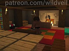 i love this minecraft threesome with cowgirl riding and doggystyle fun