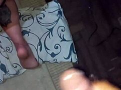 Blonde amateur girlfriend bends over for rough doggystyle then squirts cumshot